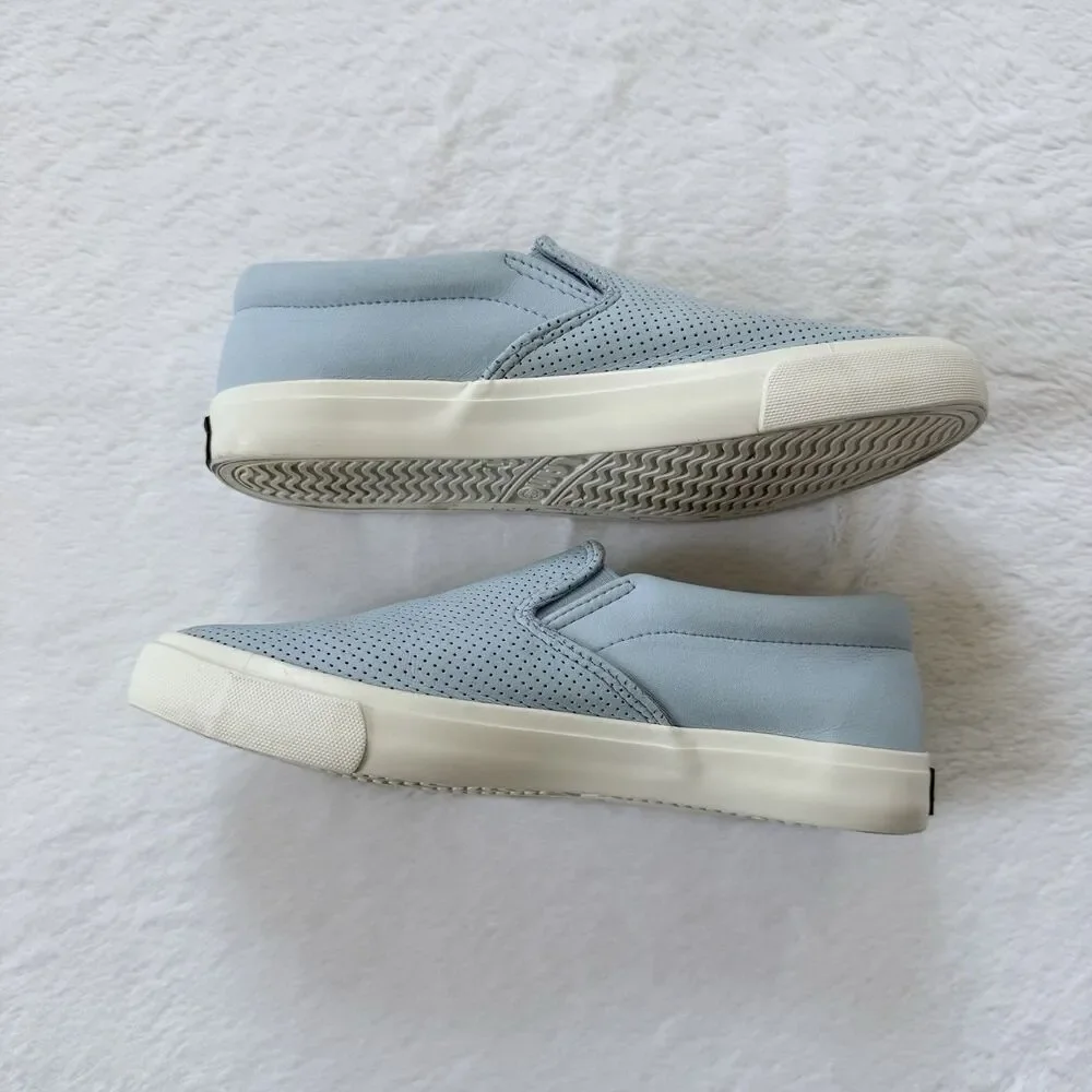 Lamo Piper Sky Blue Perforated Shoes Slip On Size 7